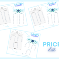 Canva salon price templates | beautyboo