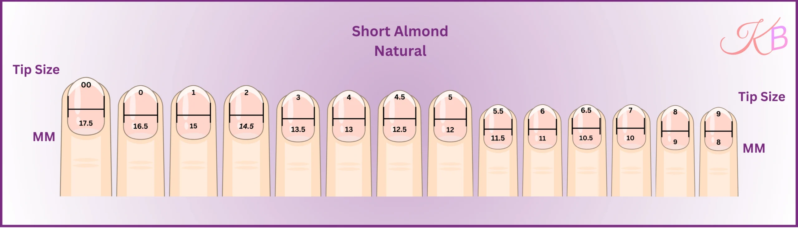 Short Almond - Natural Sizing